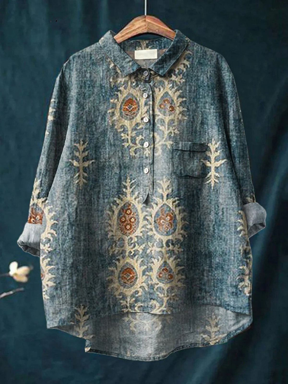 Luviaren™ | Damen Freizeitshirt mit Blumenprint