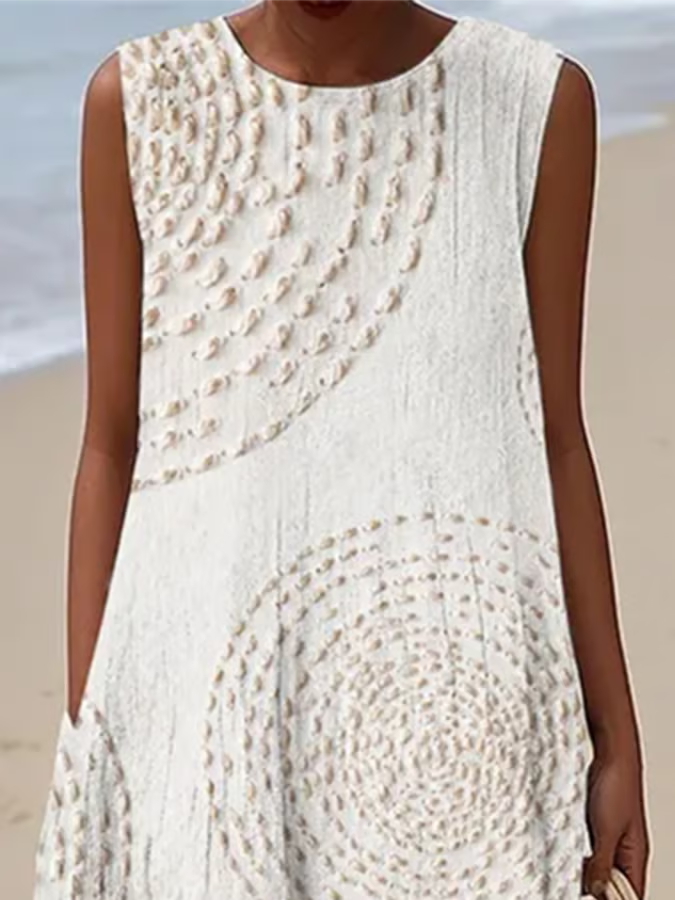 Aurelis™ | Ärmelloses Sommerkleid mit Rundhalsausschnitt