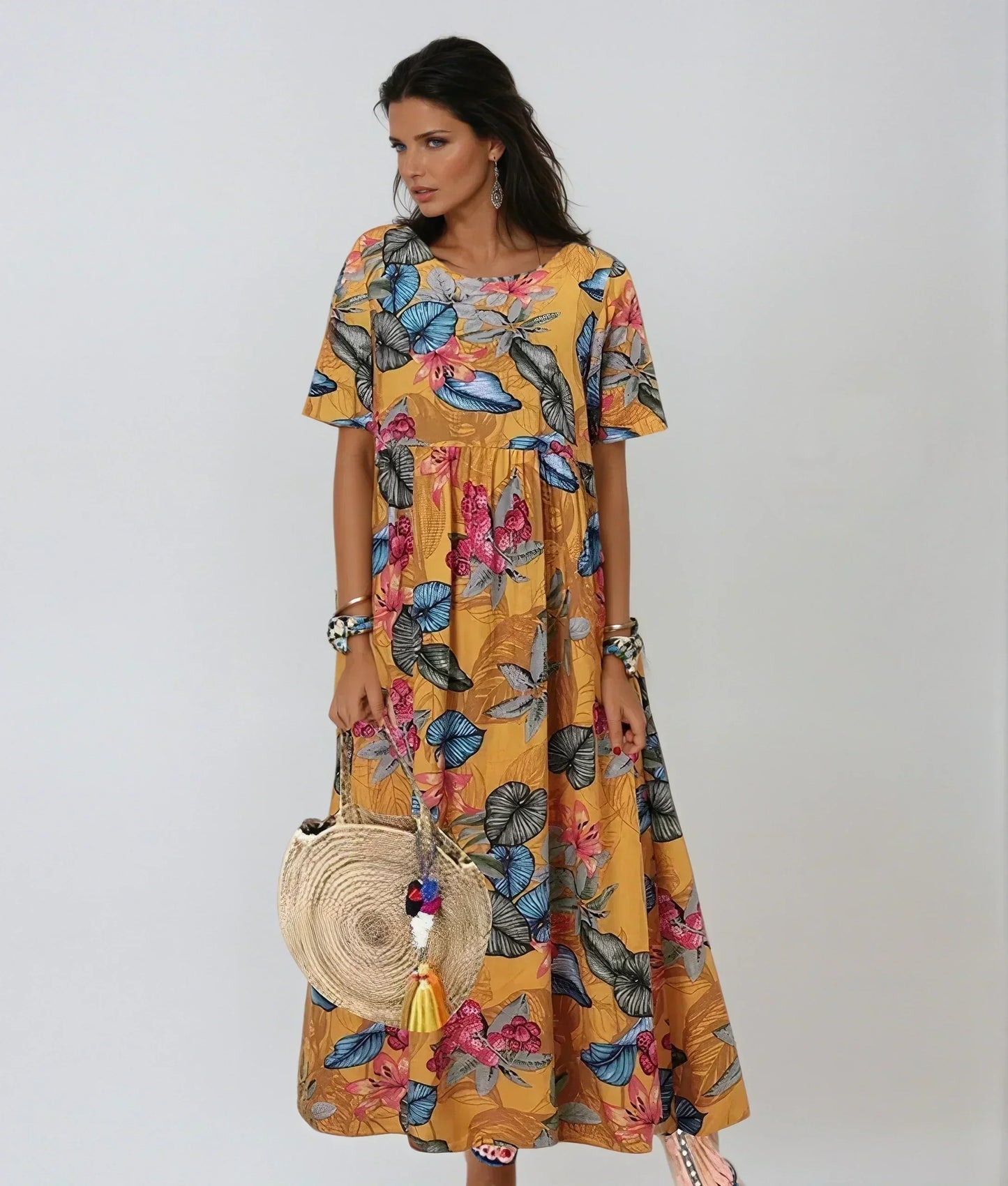Kaltental™ | Sommerkleid mit Blumenmuster