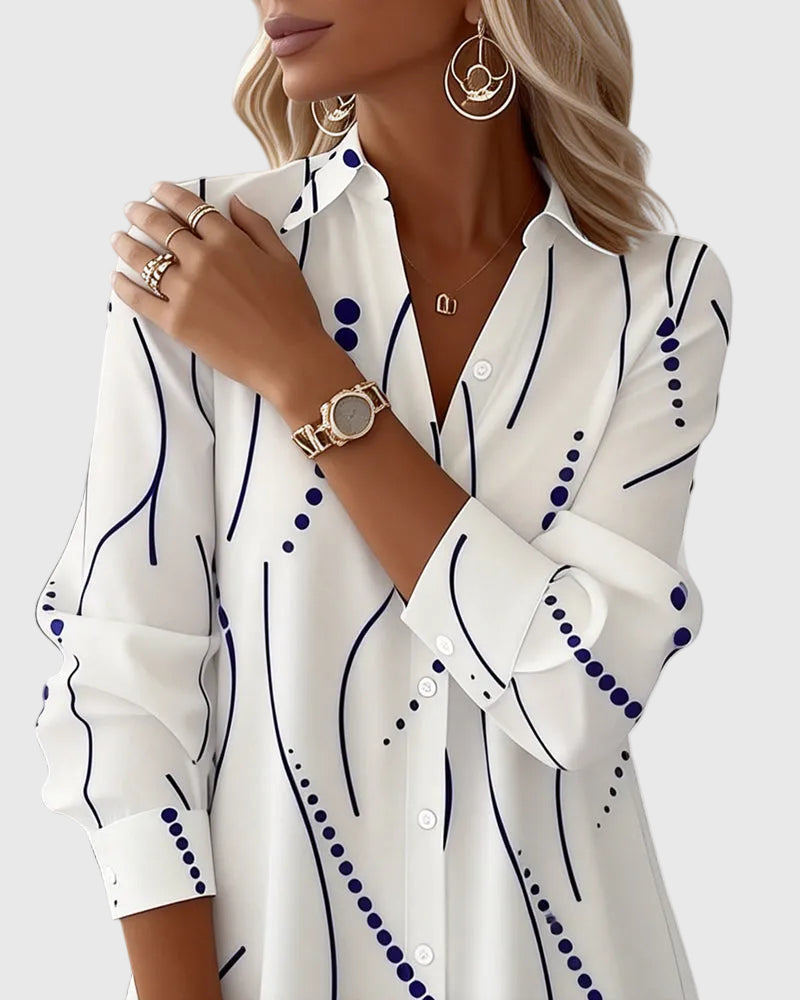 Steinbach™ | Damen Hemdkleid mit Wellenkragen in A-Linie