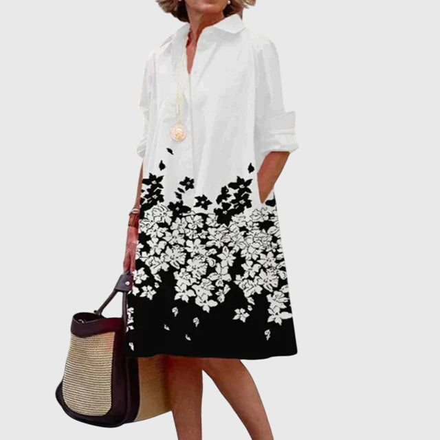 Luviaren™ | Damen Kleid Corrine mit Taschen und fließender Passform