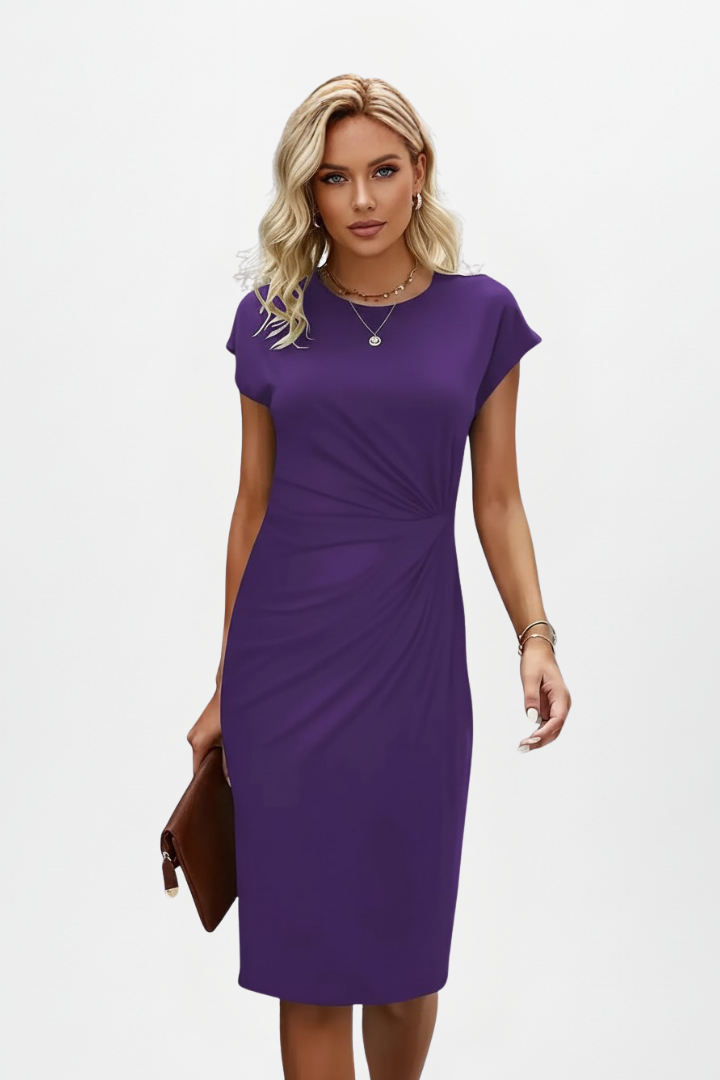 Jana | Elegantes Midikleid mit geraffter Taille
