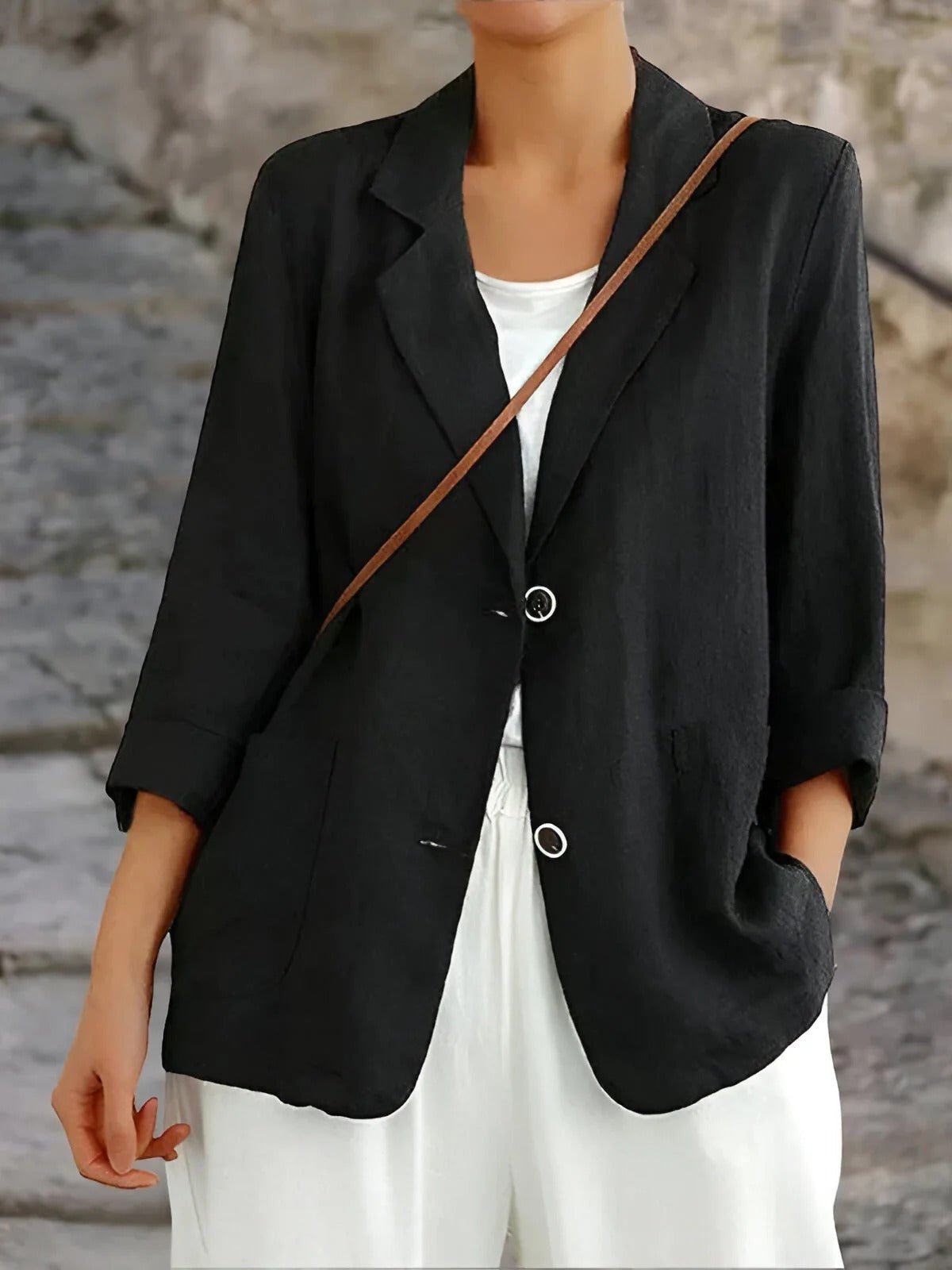 Hannah | Strukturierter und eleganter zweireihiger Damenblazer