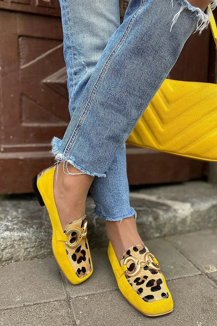 Ines | Stilvolle Slipper mit Akzenten im Leopardenmuster