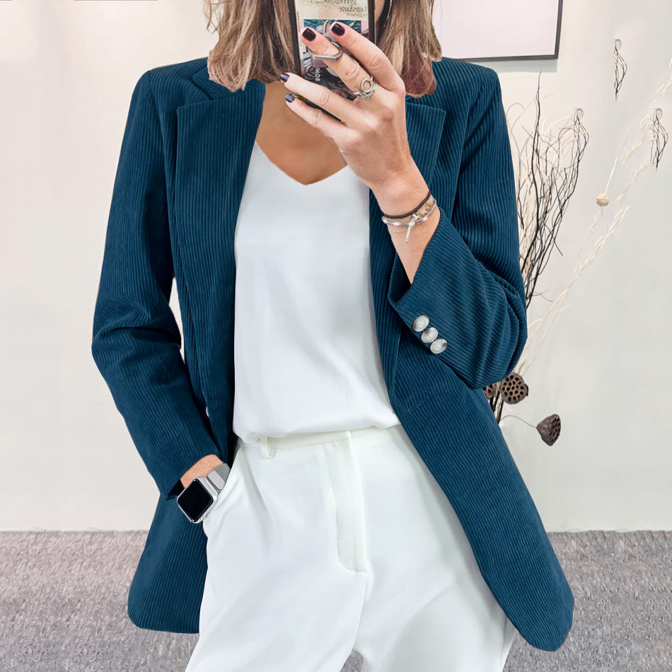 Jennifer | Eleganter und Strukturierter Cord-Blazer
