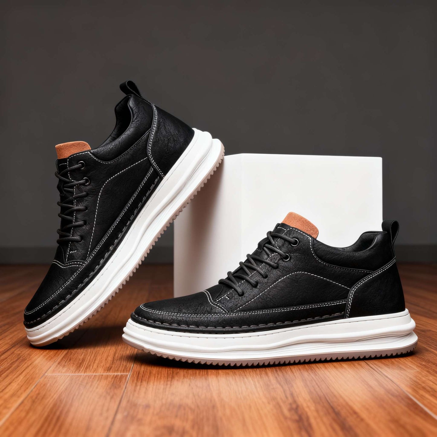 Finn | Stilvolle und rutschfeste Leder-Sneaker