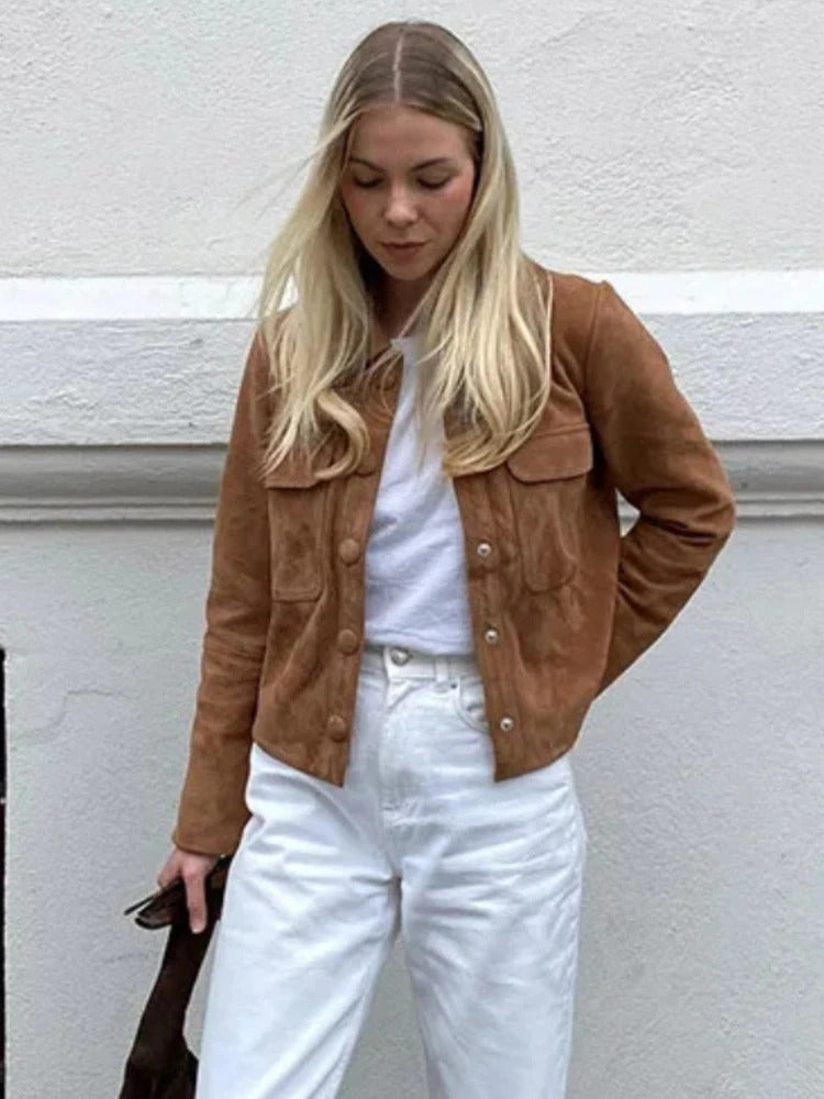 Emilia | Elegante und bequeme Wildlederjacke