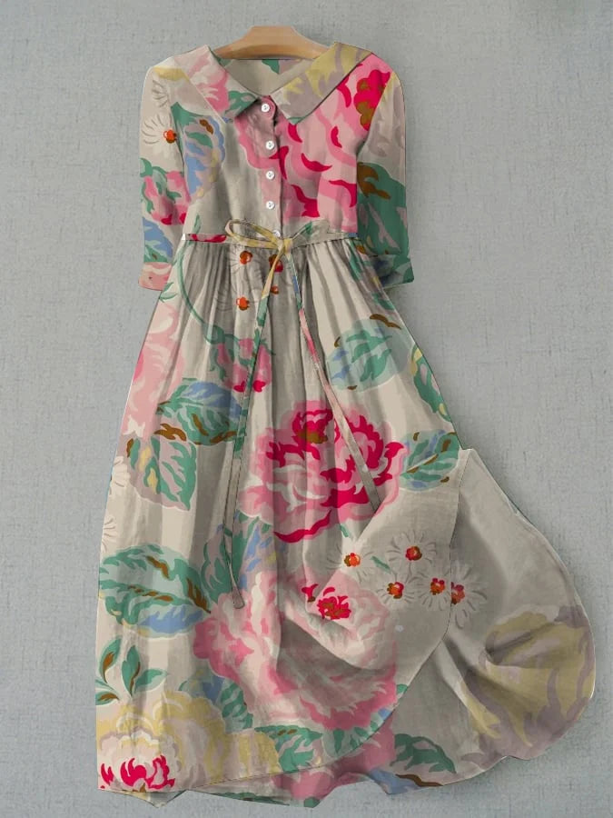 Lina | Leichtes florales Sommerkleid für Damen