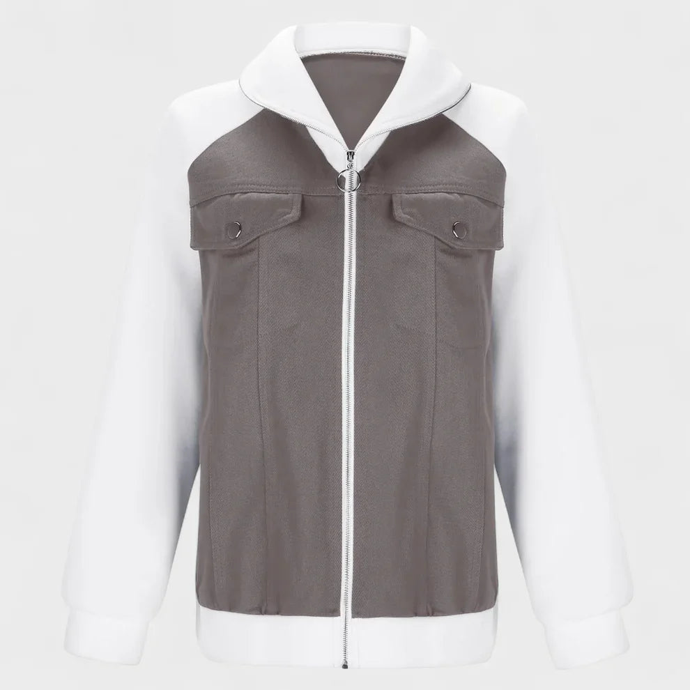 Anna | Wärmende Denim Sherpa Winterjacke Damen