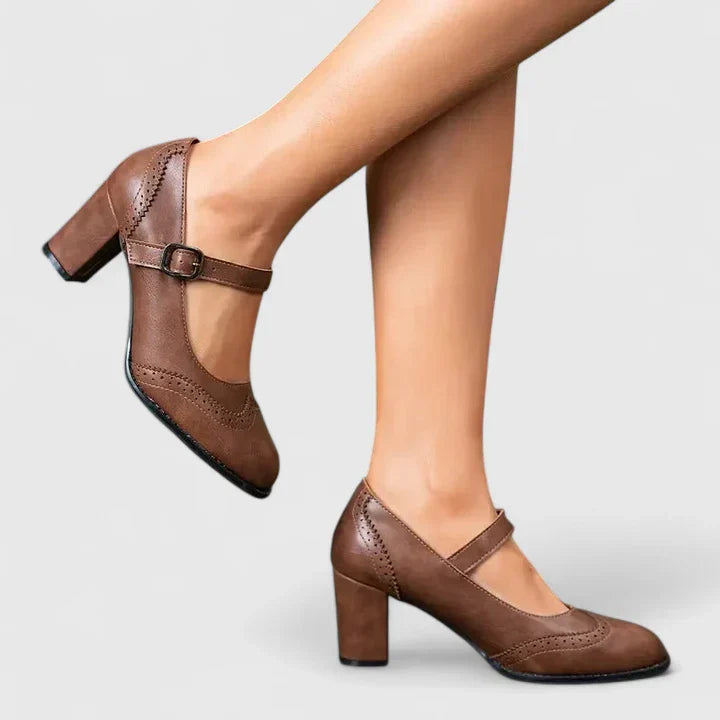 Clara | Stilvolle Mary Jane Blockabsätze für zeitlose Eleganz