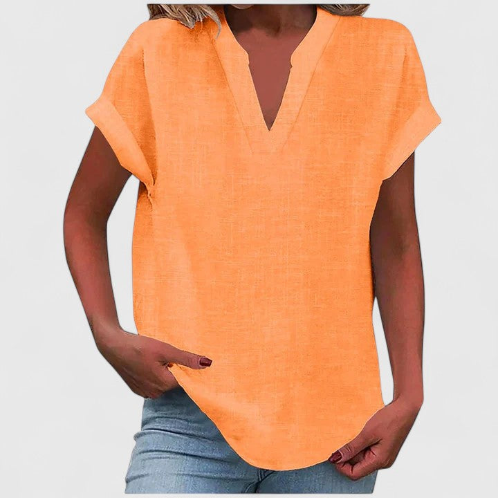 Luviaren™ | Bluse mit V-Ausschnitt