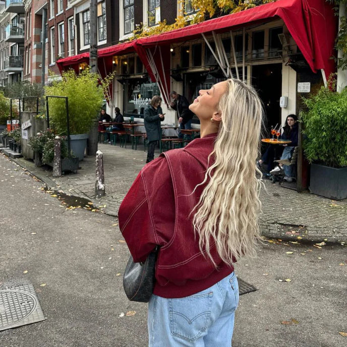 Aurelia | Oversize-Jacke aus veganem Leder
