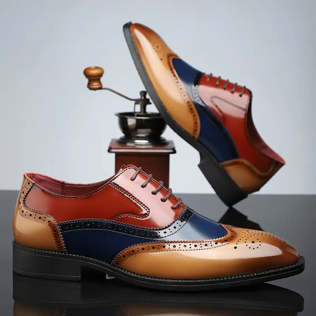Kevin | Elegante Wingtip Herren Schuhe