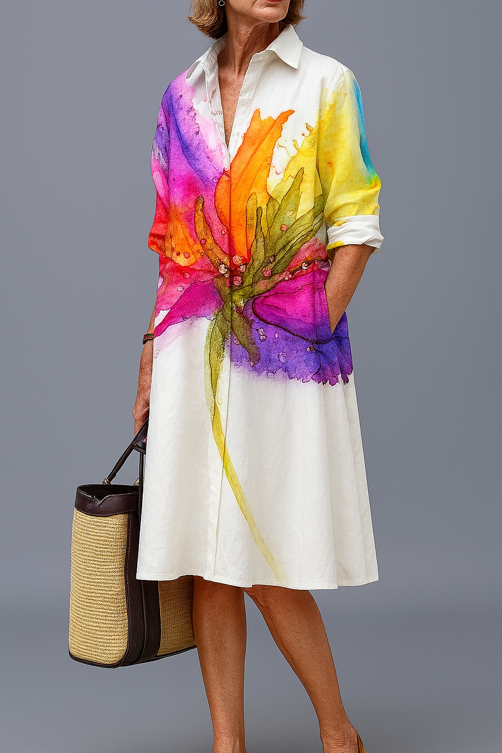 Sternberg™ | Midi-Kleid mit entspannter Passform