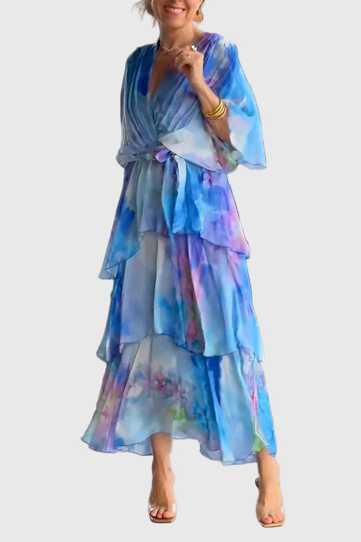 Aurelia™ | Fließendes Bohemian Maxikleid