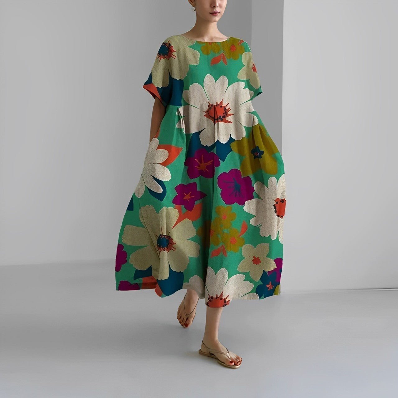 Aurelis™ | Blumenkleid in ausgestellter Passform