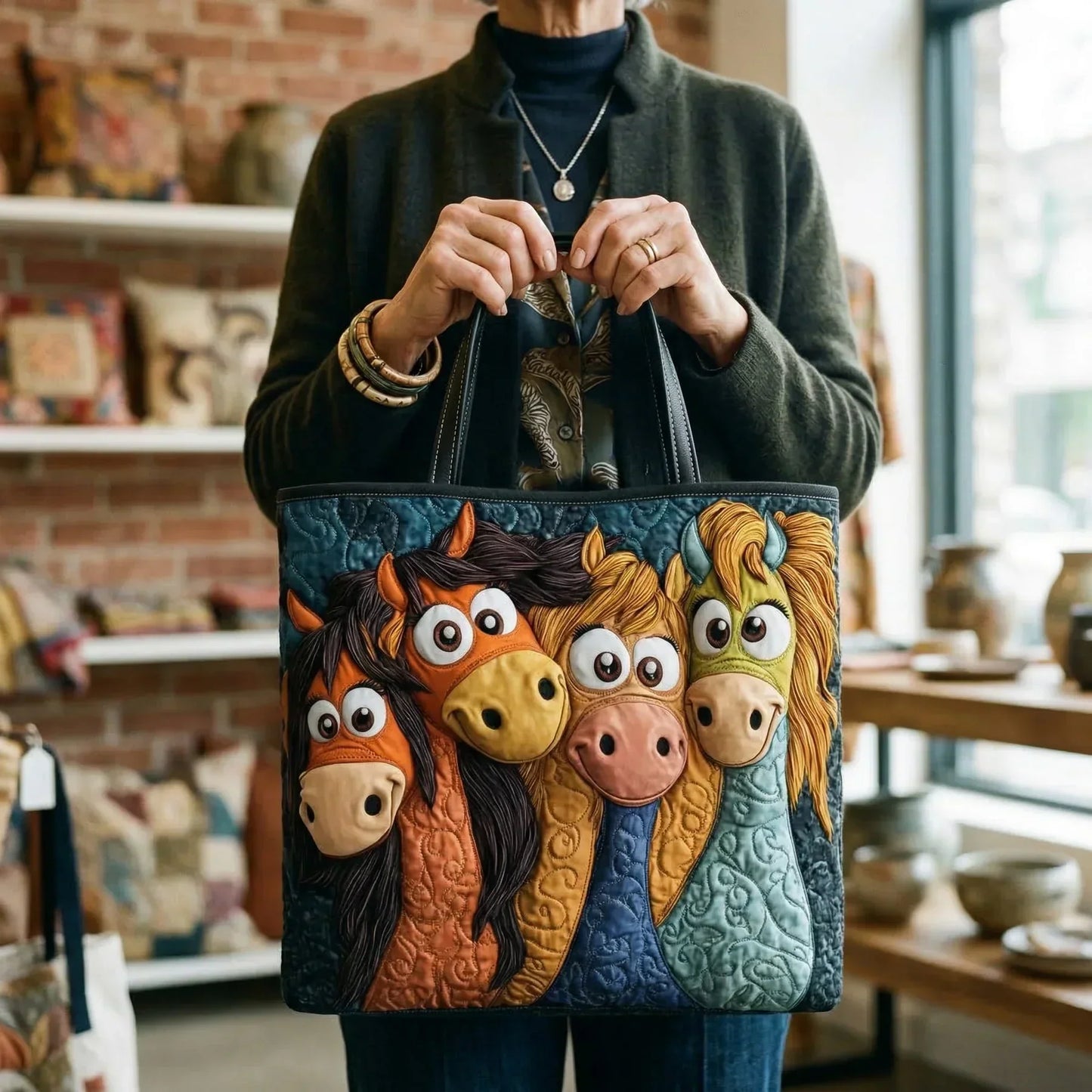 Stahlberg™ | Handtasche mit Steppmuster und Reißverschluss