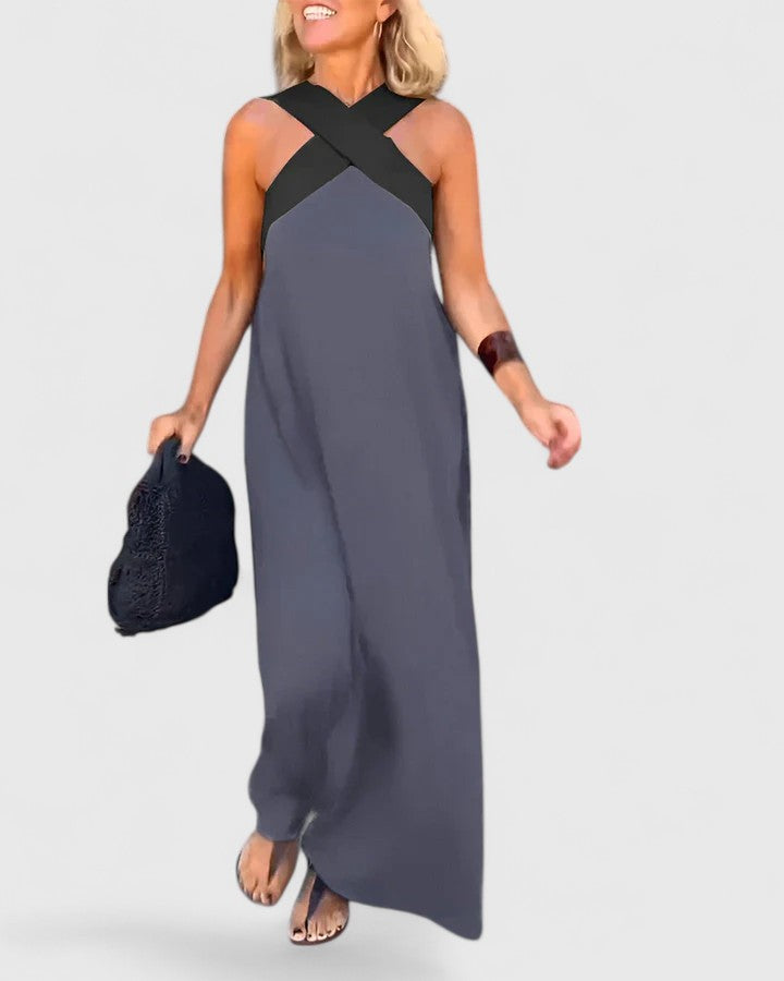 Luviaren™ | Elegantes Crossback-Kleid in A-Linie