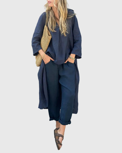 Luvana™ | Zweiteiliges Tunika-Hosen-Set in entspannter Passform