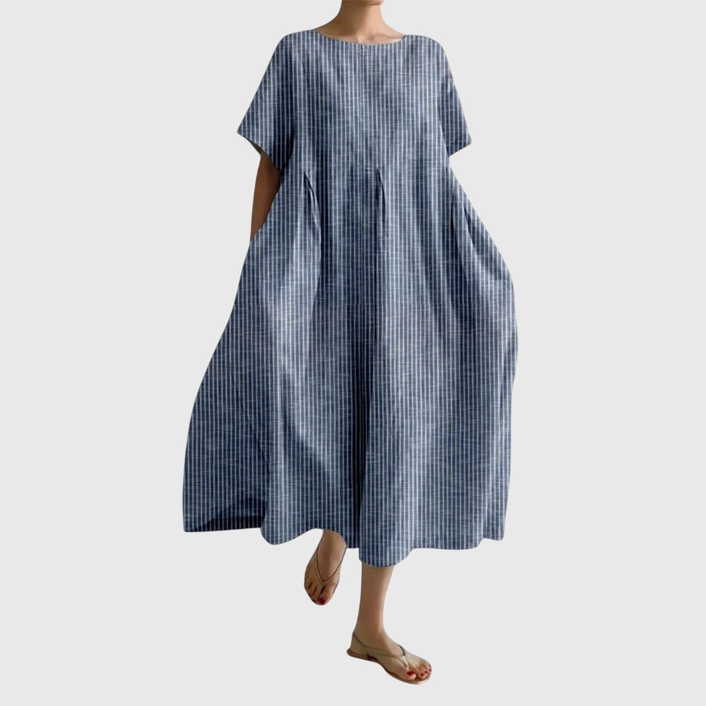 Stellavie™ | Langes Streifenkleid mit lockerem Schnitt