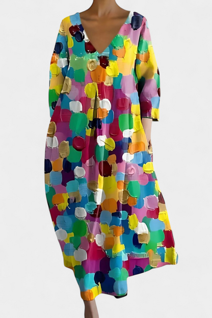 Sternberg™ | Fließendes Sommerkleid mit V-Ausschnitt