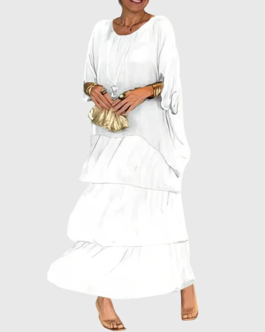 Aurelis™ | Fließendes Damen Maxikleid