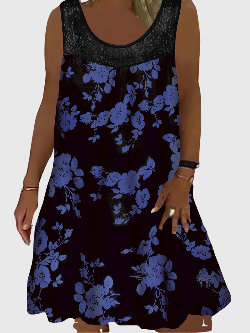 Luviaren™ | Ärmelloses Midikleid mit Blumenmuster
