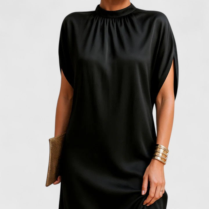 Luviaren™ | Damen Kleid mit V-Ausschnitt und gerader Passform