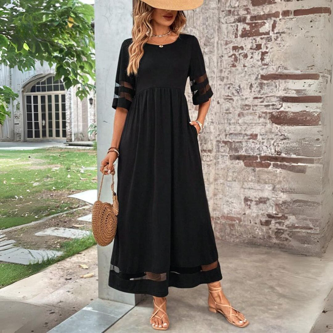 Aurelis™ | Midi-Kleid mit Empire-Taille