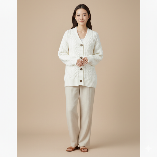Angela | Bequemer Strickjacke