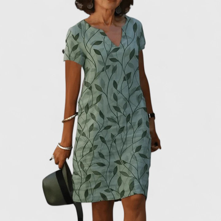 Aurelis™ | Sommerkleid mit Blattmuster