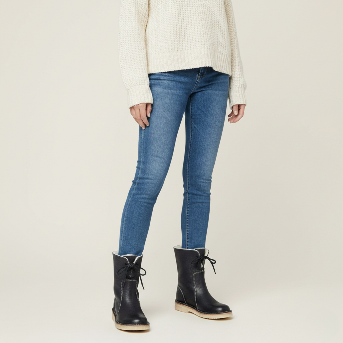 Janina | Elegante gefütterte Winterstiefel