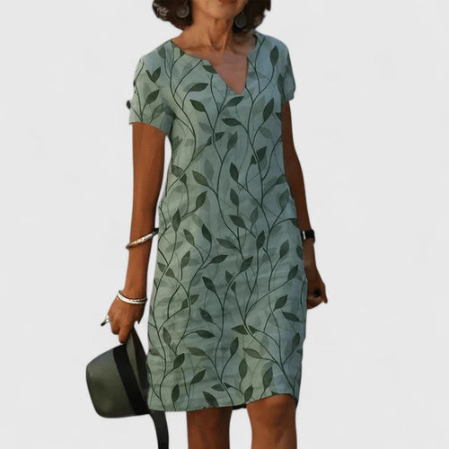 Aurelis™ | Sommerkleid mit Blattmuster