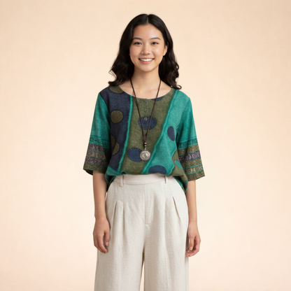 Katrin | Stilvolles und vielseitiges Boho-Oberteil