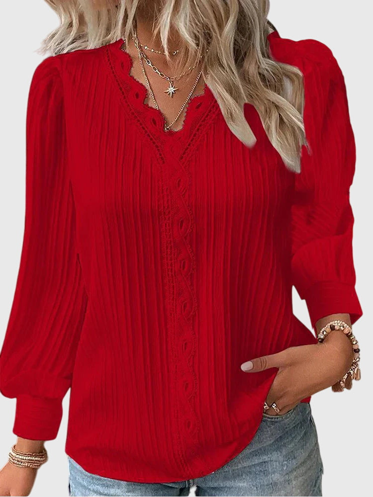 Aurelis™ | Taillierte Pullover-Bluse