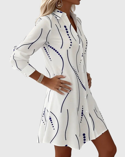 Steinbach™ | Damen Hemdkleid mit Wellenkragen in A-Linie