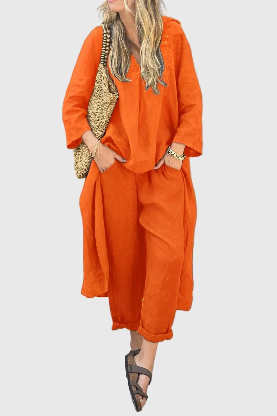Valerius™ | Elegantes Tunika-Set mit weiter Hose