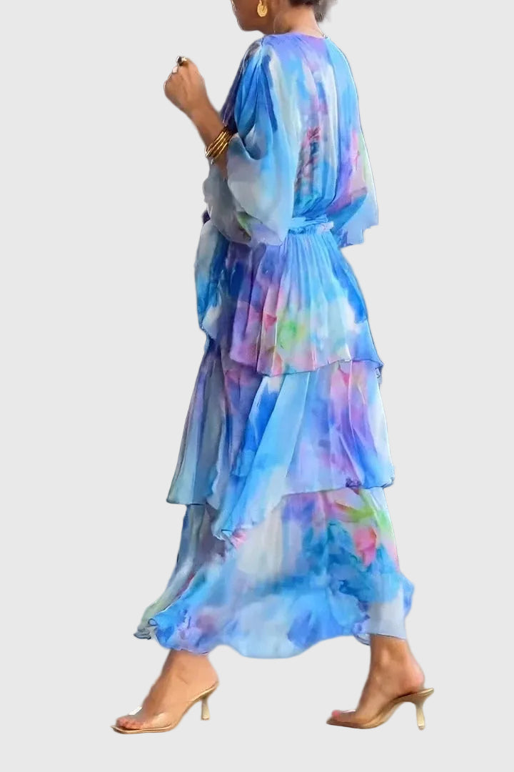 Aurelia™ | Fließendes Bohemian Maxikleid