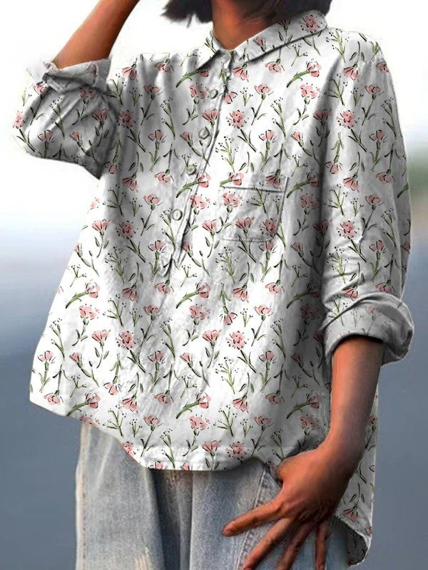 Sternberg™ | Damen Casual Shirt mit Blumenmuster