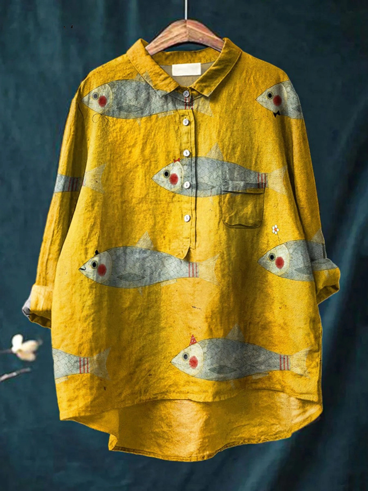 Aurelis™ | Freizeitshirt mit Fisch-Print