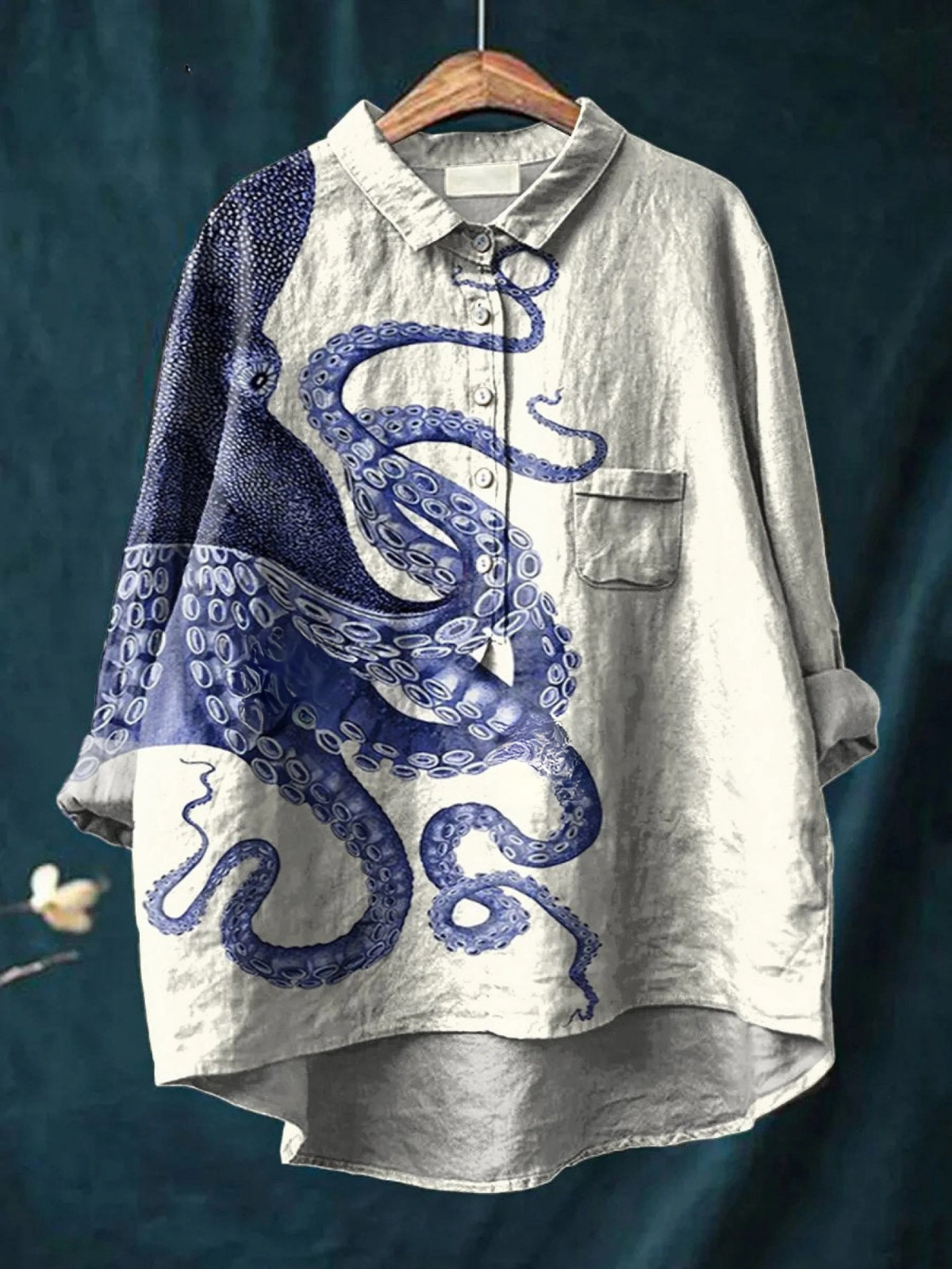 Nordlicht™ | Damen T-Shirt mit Oktopus-Print