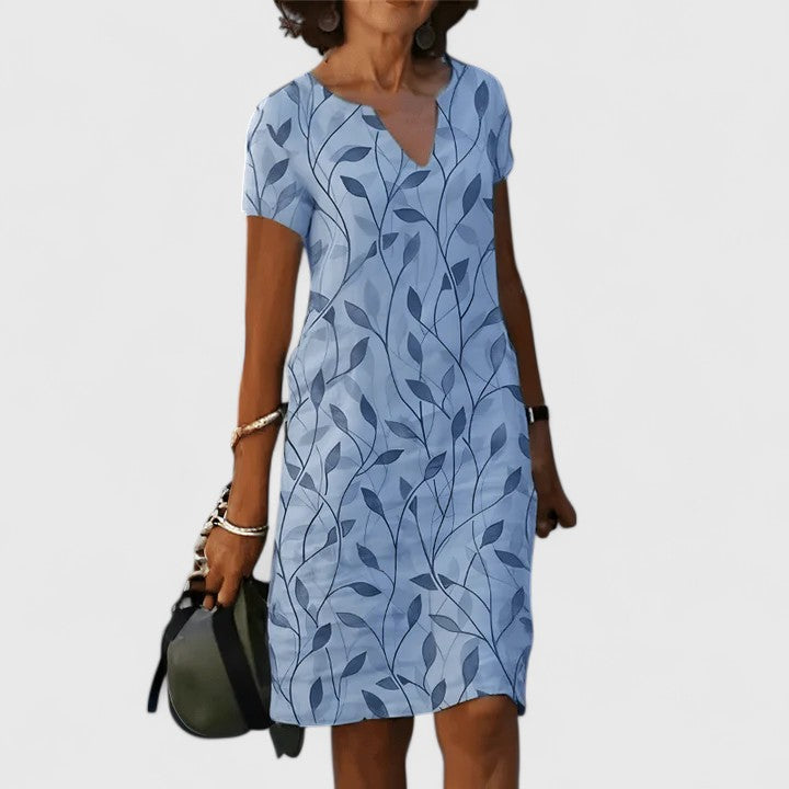 Aurelis™ | Sommerkleid mit Blattmuster