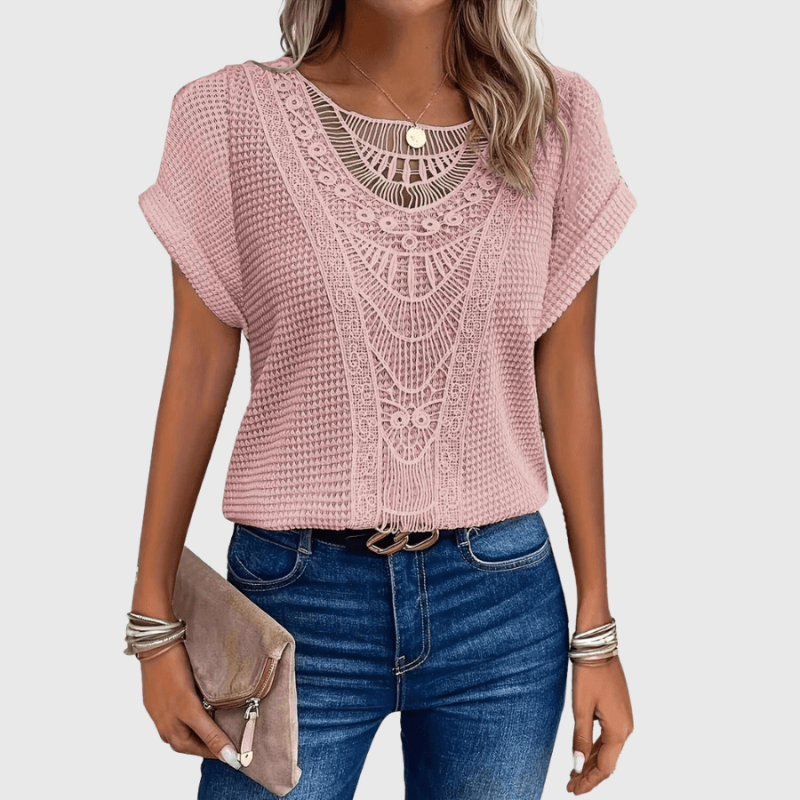 Luviaren™ | Boho-Chic Ibiza Top mit Rundhals