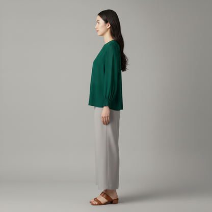 Luna | Bequeme Langarmbluse
