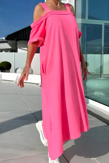 Aurelis™ | Langes Off-Shoulder Sommerkleid