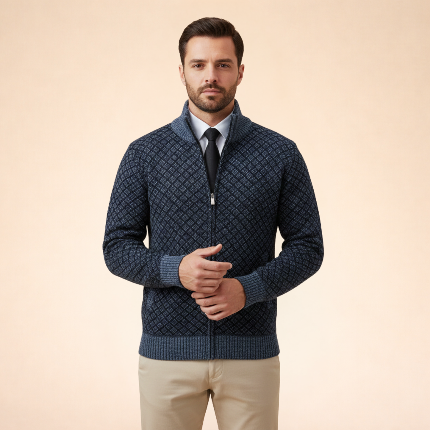 Kevin | Klassischer Stil Strickpullover