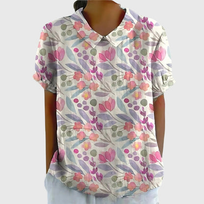 Aureliah™ | Damen Bluse mit Blumenmuster