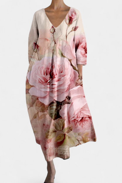 Sternberg™ | Fließendes Sommerkleid mit V-Ausschnitt