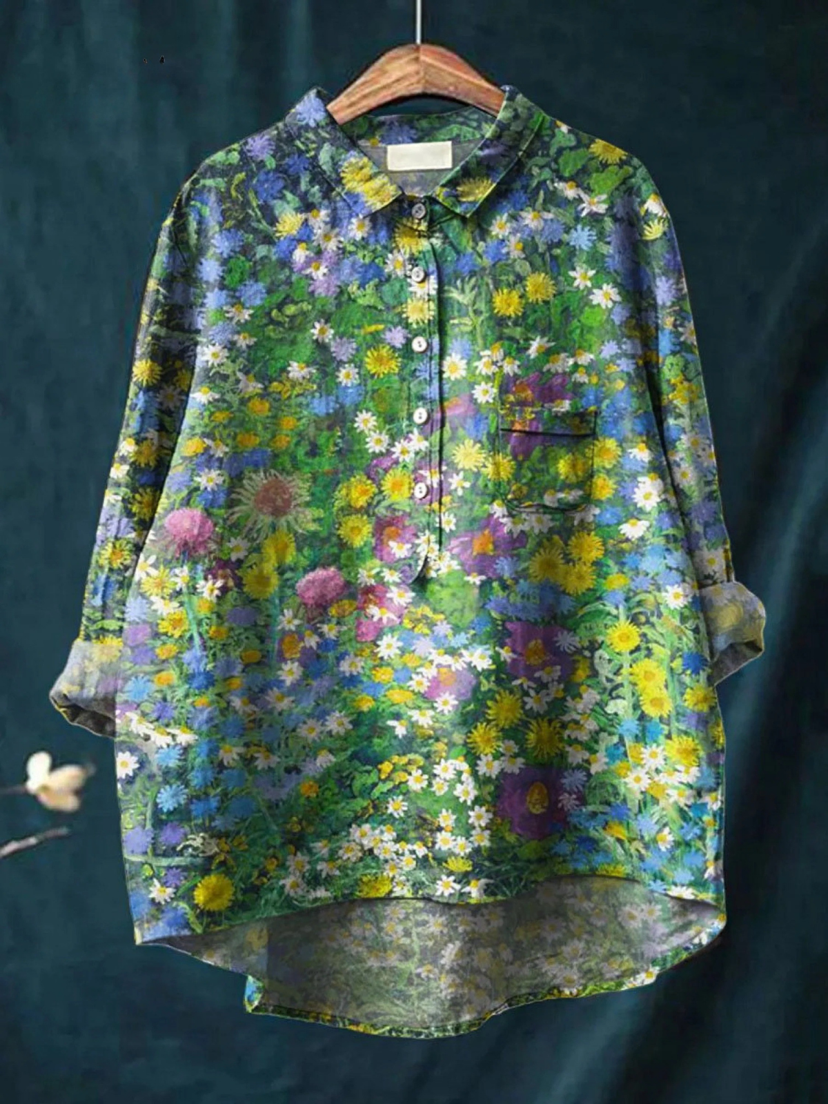 Aurelis™ | Damen Freizeitshirt mit Vintage Floral Print