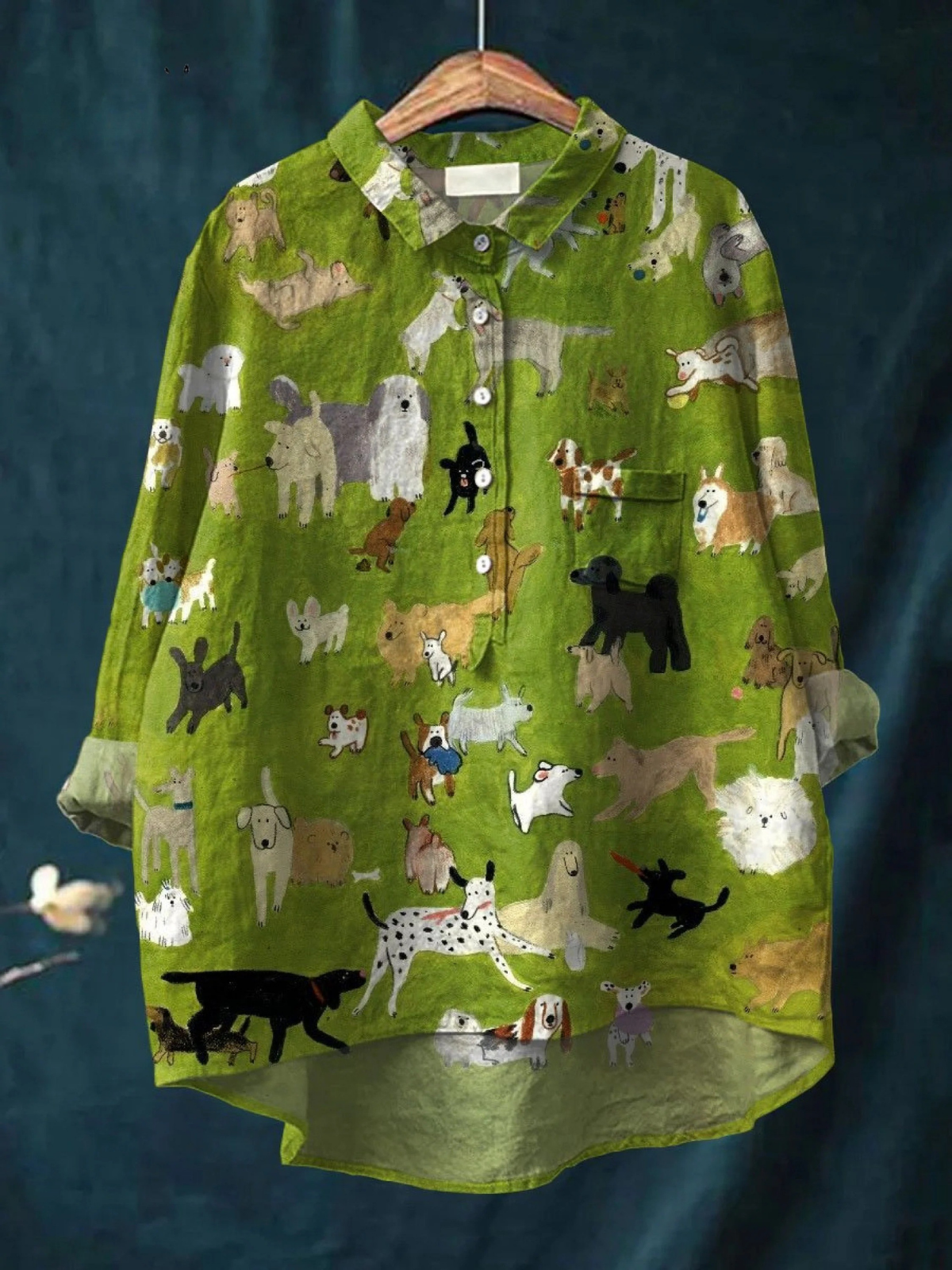 Havelstein™ | Damen Freizeitshirt mit Hundekunst-Druck